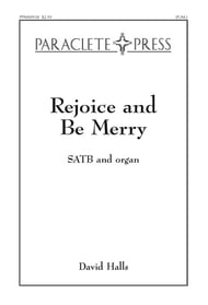 Rejoice and Be Merry SATB choral sheet music cover Thumbnail